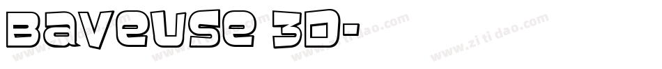 Baveuse 3D字体转换